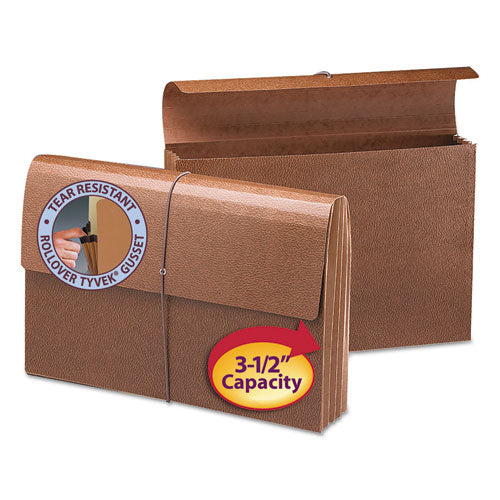 Classic Expanding Wallets, 3.5" Expansion, 1 Section, Legal Size, Redrope