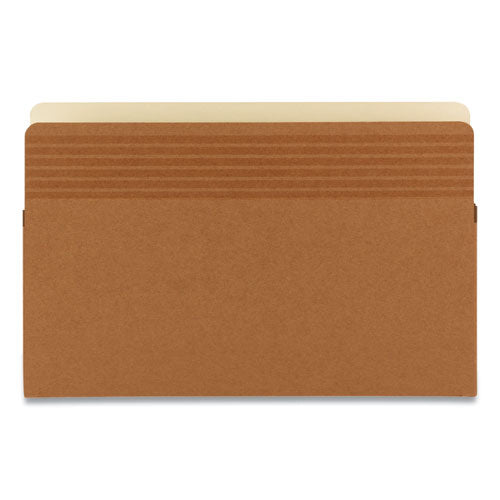 Easy Grip Pockets, 5.25" Expansion, Legal Size, Redrope, 10-box