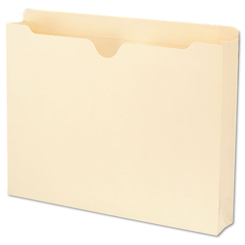 100% Recycled Top Tab File Jackets, Straight Tab, Letter Size, Manila, 50-box