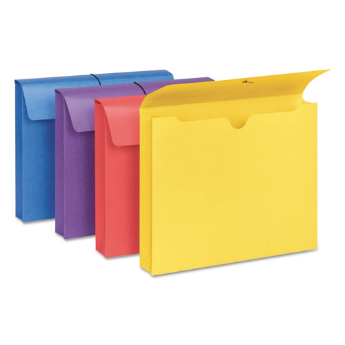 Expanding Wallet W- Antimicrobial Product Protection, 2" Expansion, 1 Section, Letter Size, Assorted, 4-pack