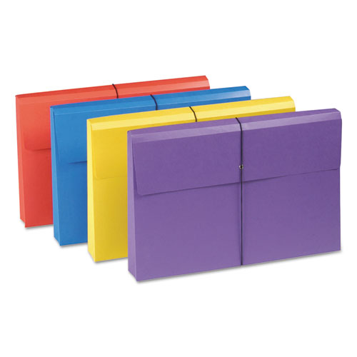 Expanding Wallet W- Antimicrobial Product Protection, 2" Expansion, 1 Section, Legal Size, Assorted, 4-pack