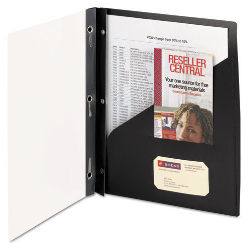 Clear Front Poly Report Cover With Tang Fasteners, 8-1-2 X 11, Blue, 5-pack