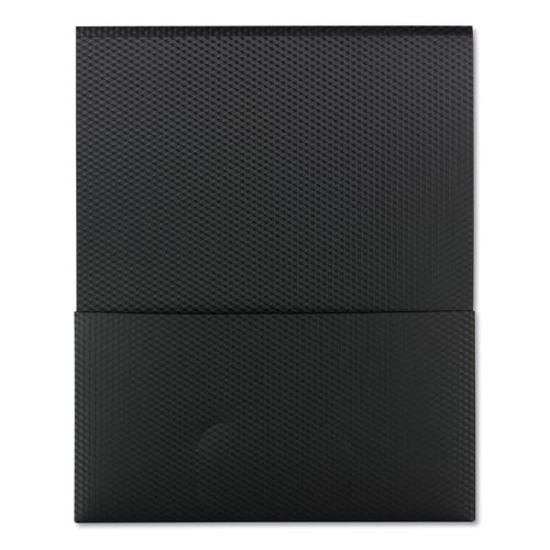 Organized Up Poly Stackit Folders, Letter, 1" Capacity, Black, 5-pack