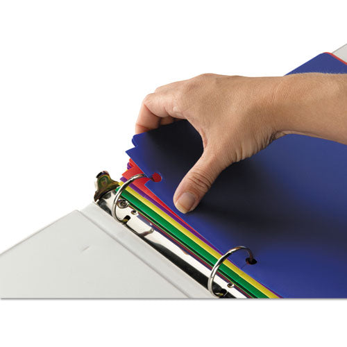 Poly Snap-in Two-pocket Folder, 11 X 8.5, Assorted, 10-pack