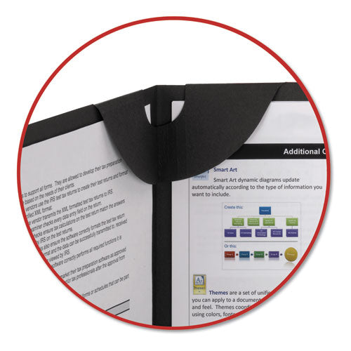 Lockit Two-pocket Folder, Textured Paper, 11 X 8 1-2, Black, 25-box