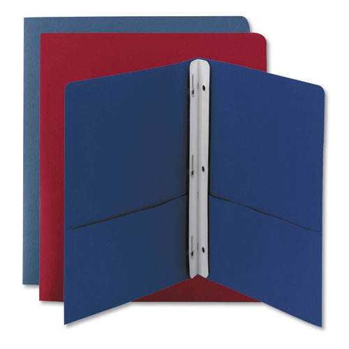 2-pocket Folder W-tang Fastener, Letter, 1-2" Cap, Blue, 25-box