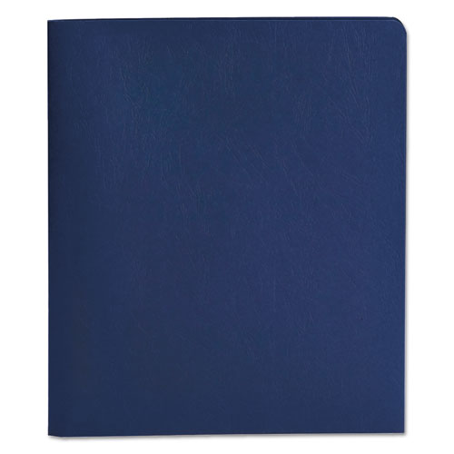 2-pocket Folder W-tang Fastener, Letter, 1-2" Cap, Dark Blue, 25-box