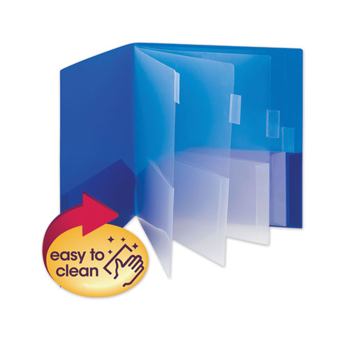Poly Ten-pocket Subject Folder, 11 X 8.5, Assorted, 2-pack