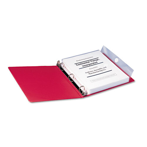 Poly Ring Binder Pockets, 9 X 11.5, Clear, 3-pack