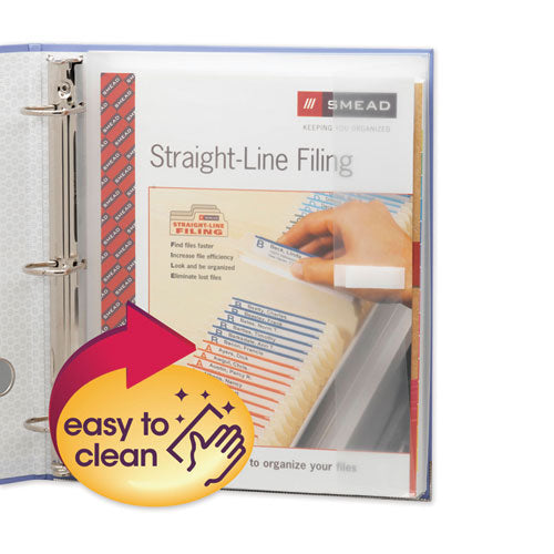 Poly Ring Binder Pockets, 9 X 11.5, Clear, 3-pack