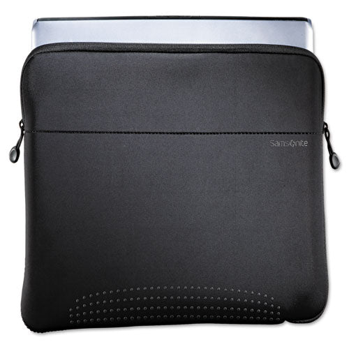 15.6" Aramon Laptop Sleeve, Neoprene, 15-3-4 X 1 X 10-1-2, Black