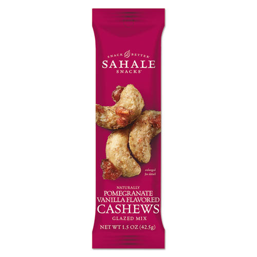 Glazed Mixes, Cashew Pom Vanilla, 1.5 Oz, 18-carton