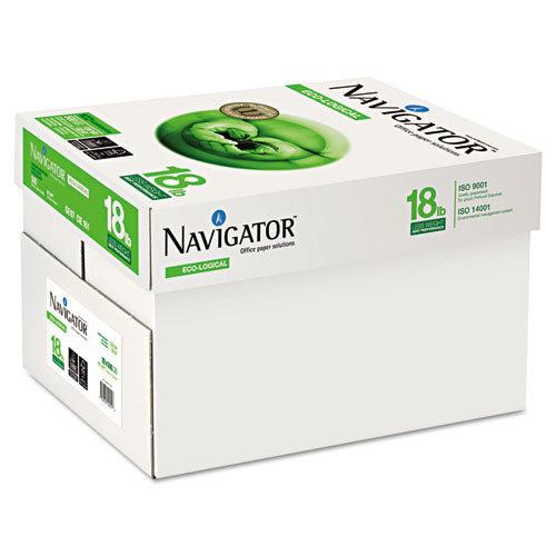 Eco-logical Paper, 97 Bright, 18lb, 8.5 X 11, Bright White, 500 Sheets-ream, 10 Reams-carton