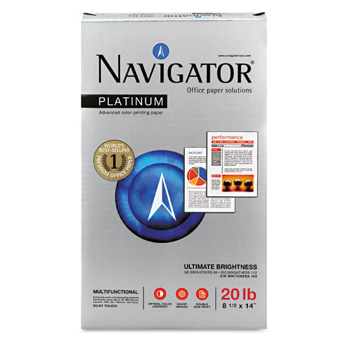 Platinum Paper, 99 Bright, 20lb, 8.5 X 14, White, 500 Sheets-ream, 10 Reams-carton