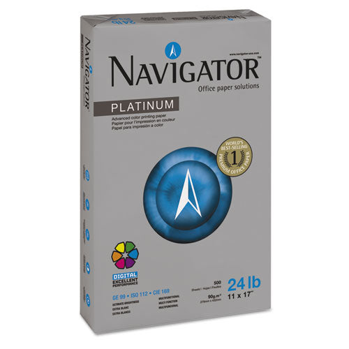 Platinum Paper, 99 Bright, 24lb, 11 X 17, White, 500 Sheets-ream, 5 Reams-carton