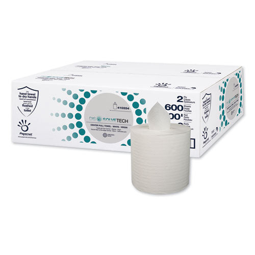 Heavenly Soft Center-pull Towel, 2-ply, 7.6" X 9", White, 600 Sheets-roll, 6 Rolls-carton