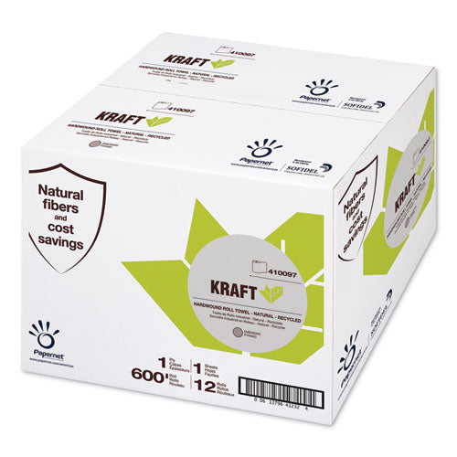 Heavenly Soft Paper Towel, 7.8" X 600 Ft, Brown, 12 Rolls-carton