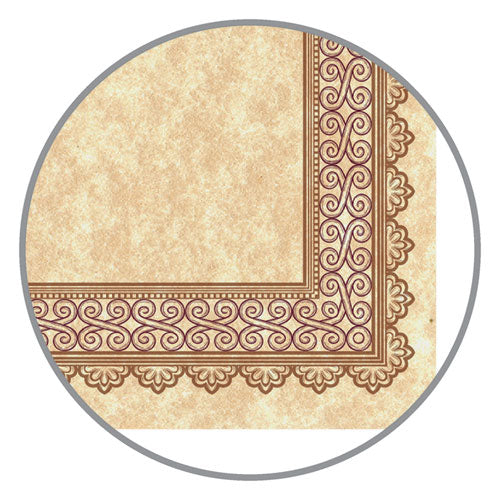 Parchment Certificates, Vintage, 8 1-2 X 11, Copper W- Burgundy-gold-foil Border, 50-pack