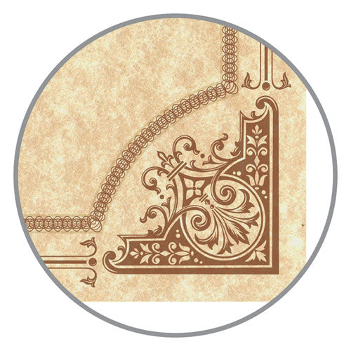 Parchment Certificates, Vintage, 8 1-2 X 11, Copper W- Copper Border, 50-pack