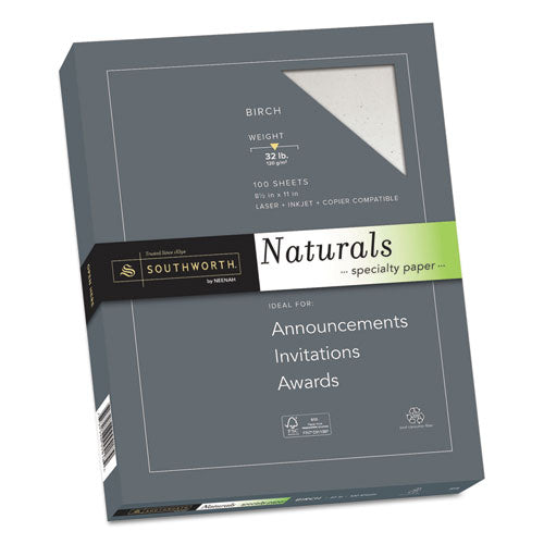 Naturals Paper, 32 Lb, 8.5 X 11, Latte, 100-pack
