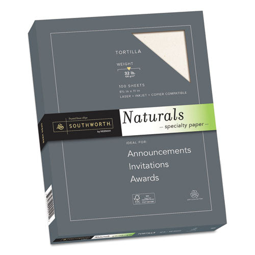 Naturals Paper, 32 Lb, 8.5 X 11, Latte, 100-pack