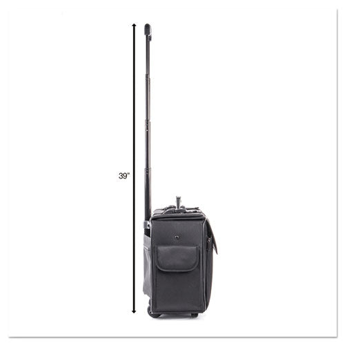 Catalog-computer Case On Wheels, Nylon, 18 X 8 X 13, Black