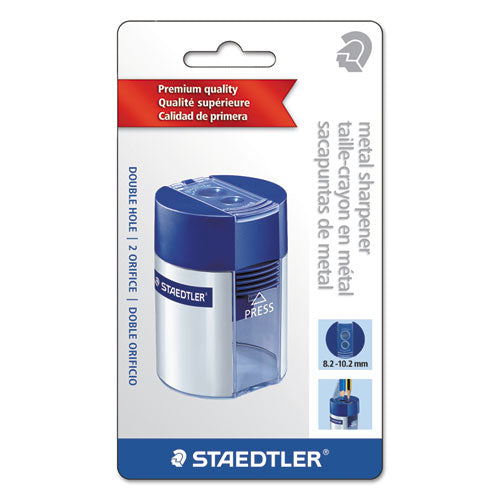 Handheld Manual Double-hole Plastic Sharpener, 3.25" X 1.75" X 2.2", Randomly Assorted Colors