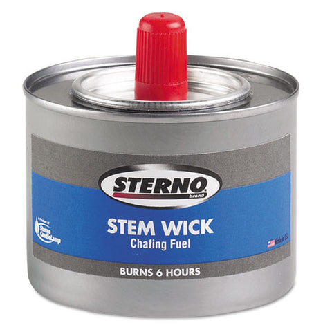 Chafing Fuel Can With Stem Wick, Methanol,1.89g, Six-hour Burn, 24-carton