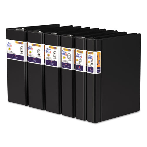 Quickfit D-ring Binder, 3 Rings, 5" Capacity, 11 X 8.5, Black