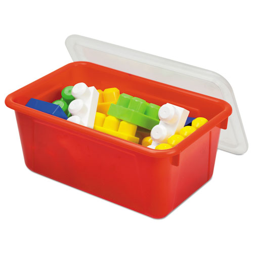 Cubby Bins, 12.25" X 7.75" X 5.13", Red, 6-pack