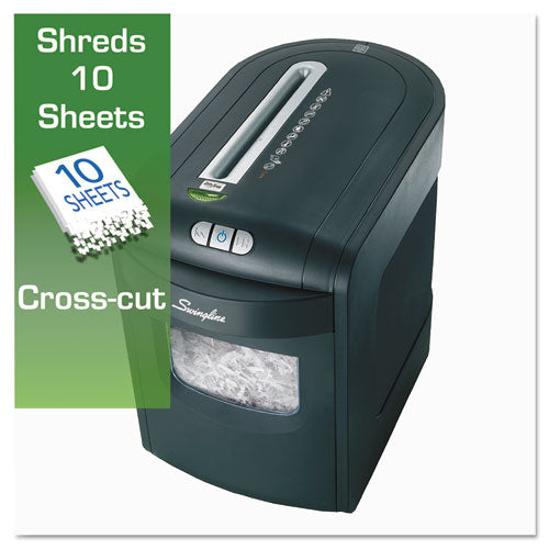 Ex10-06 Cross-cut Jam Free Shredder, 10 Manual Sheet Capacity