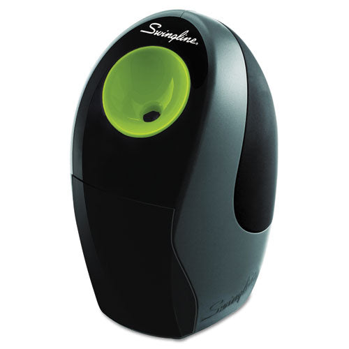 Compact Electric Pencil Sharpener, Ac-battery-powered, 3.25" X 4.4" X 5.5", Graphite-green