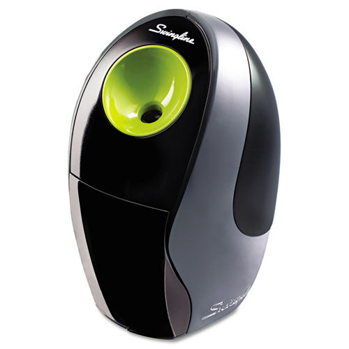 Compact Electric Pencil Sharpener, Ac-battery-powered, 3.25" X 4.4" X 5.5", Graphite-green