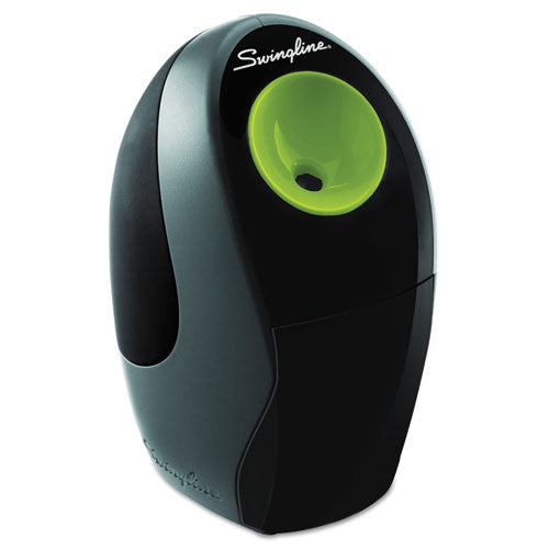 Compact Electric Pencil Sharpener, Ac-battery-powered, 3.25" X 4.4" X 5.5", Graphite-green