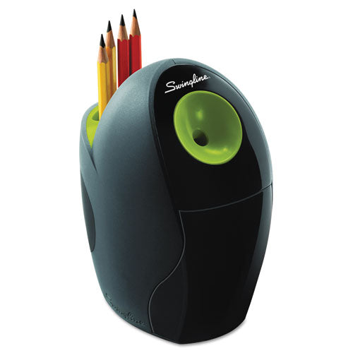 Personal Electric Pencil Sharpener, Ac-powered, 4.4" X 7.2" X 6.6", Graphite-green