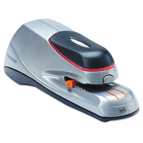 Optima Grip Electric Stapler, 20-sheet Capacity, Black-silver