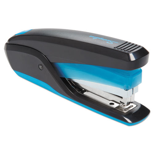 Quicktouch Reduced Effort Full Strip Stapler, 20-sheet Capacity, Black-blue