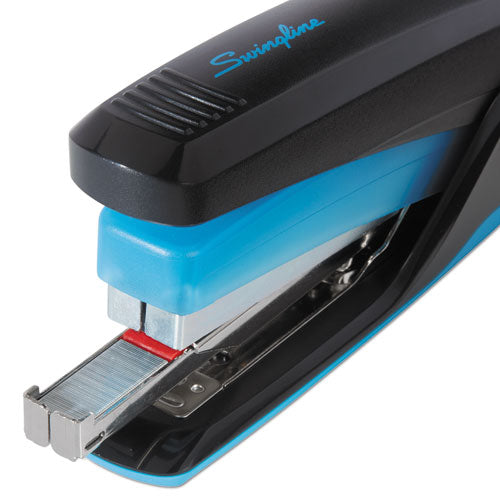 Quicktouch Reduced Effort Full Strip Stapler, 20-sheet Capacity, Black-blue