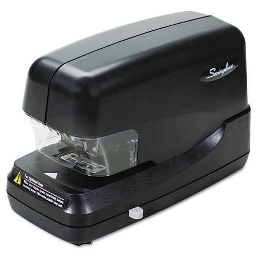 High-capacity Flat Clinch Electric Stapler, 70-sheet Capacity, Black
