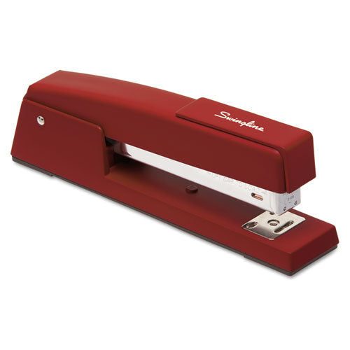 747 Classic Full Strip Stapler, 20-sheet Capacity, Lipstick Red