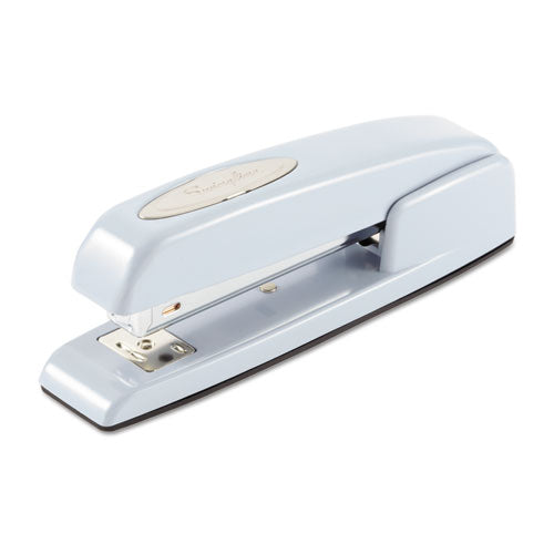 747 Business Full Strip Desk Stapler, 25-sheet Capacity, Sky Blue