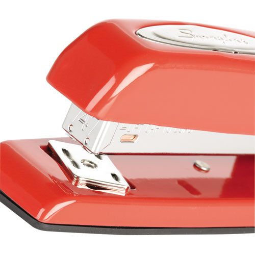 747 Business Full Strip Desk Stapler, 25-sheet Capacity, Rio Red