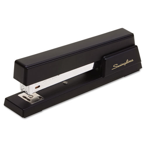 Premium Commercial Full Strip Stapler, 20-sheet Capacity, Black