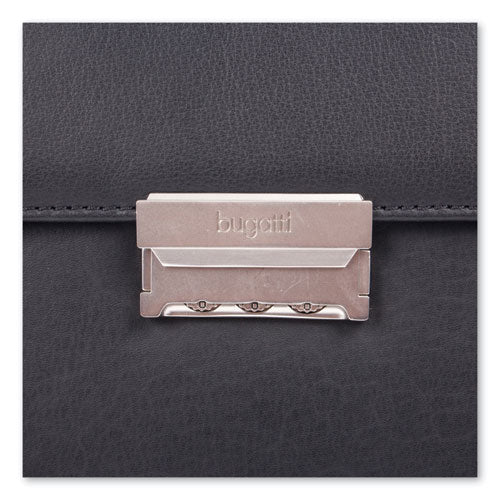 Milestone Briefcase, Holds Laptops 15.6", 5" X 5" X 12", Black