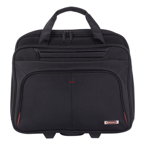 Purpose Business Case On Wheels, Holds Laptops 15.6", 8.5" X 8.5" X 16", Black