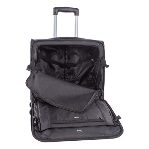 Purpose Overnight Business Case On Spinner Wheels, 9.5" X 9.5" X 17.5", Black