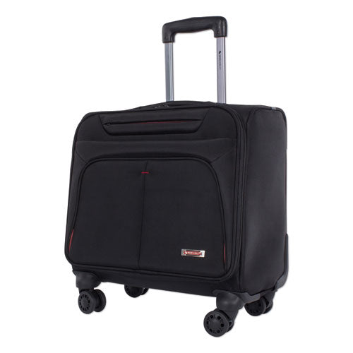 Purpose Overnight Business Case On Spinner Wheels, 9.5" X 9.5" X 17.5", Black