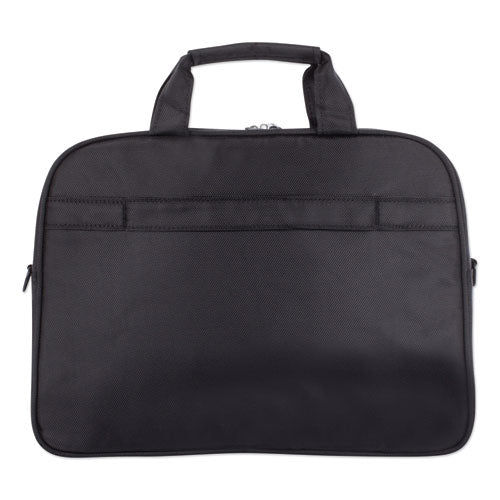 Purpose Slim Executive Briefcase, Hold Laptops 15.6", 2.5" X 2.5" X 12", Black