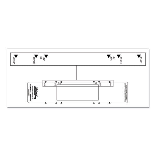 File Pocket Handles, 9.63 X 2, White, 4-sheet, 12 Sheets-pack