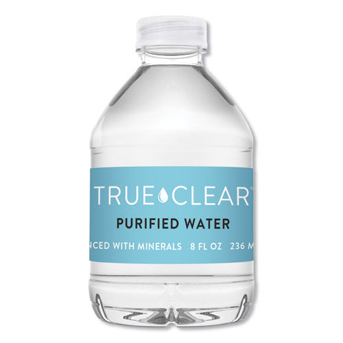 Purified Bottled Water, 8 Oz Bottle, 24 Bottles-carton